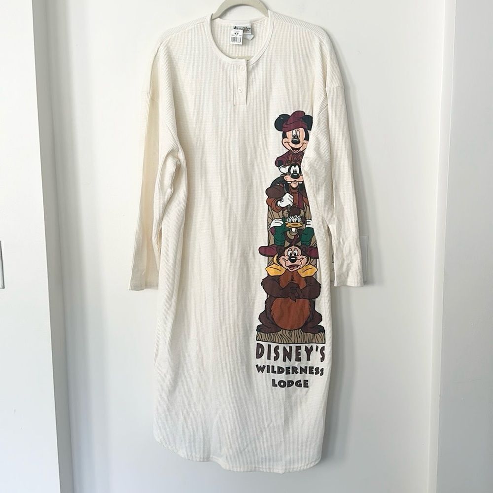 Disney Waffle Knit Graphic Oversized Sleep Gown O/S